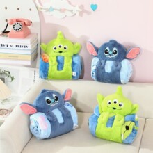 动物立体卷毯毛绒小毯子办公室午睡空调毛毯盖腿薄款午休学生夏天