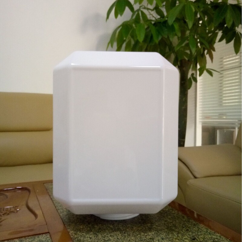 Rectangular Shade Acrylic Cylindrical Scenic Street Light Outdoor Plastic Square Bottle Cover