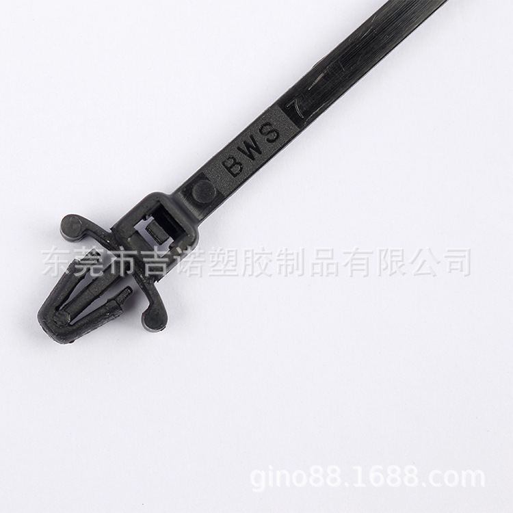 尼龙扎带2.5*100mm 插销式扎带 束线扎带捆扎飞机头插销扎带