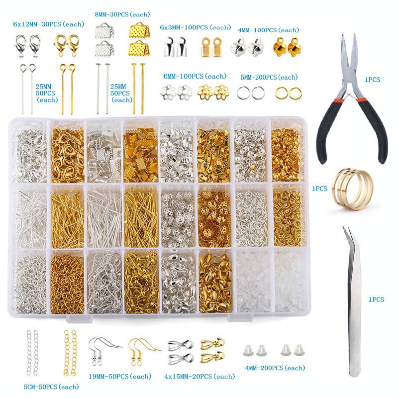 Cross-border direct supply Amazon hot new diy jewelry making accessories material bag with tools jewelry accessories