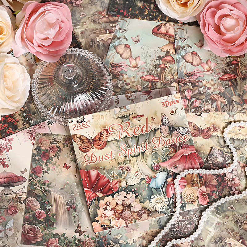 Melodía de bosque sin material adhesivo papel DIY desgarrable libro de cuentas de mano fondo paisajismo pegatinas libro de notas transfronterizas