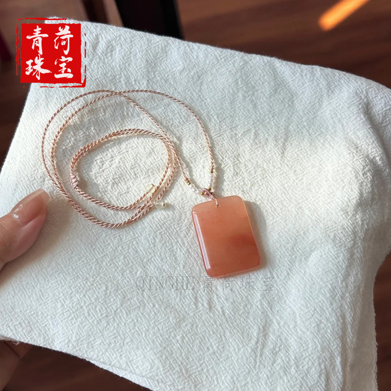 복숭아 꽃 양조 Wushi 브랜드는 약 20*30MM입니다.