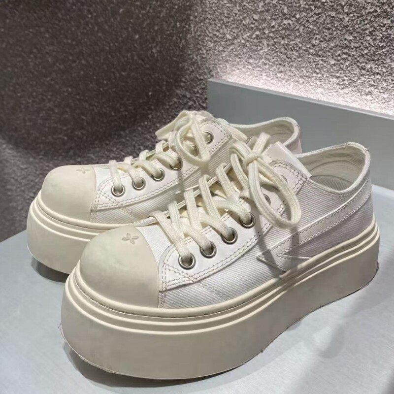 High Version S-Smfk Night Meteor 2025 New Leather Black and White Contrasting Casual Sneakers Skateboard Canvas Shoes for Women