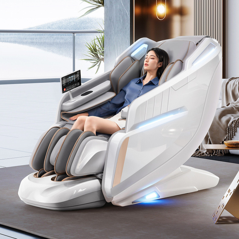 4dスマートaiゼロ重力マッサージチェア家庭用slダブルレール宇宙室豪華全身マッサージ電動マッサージチェア|undefined
