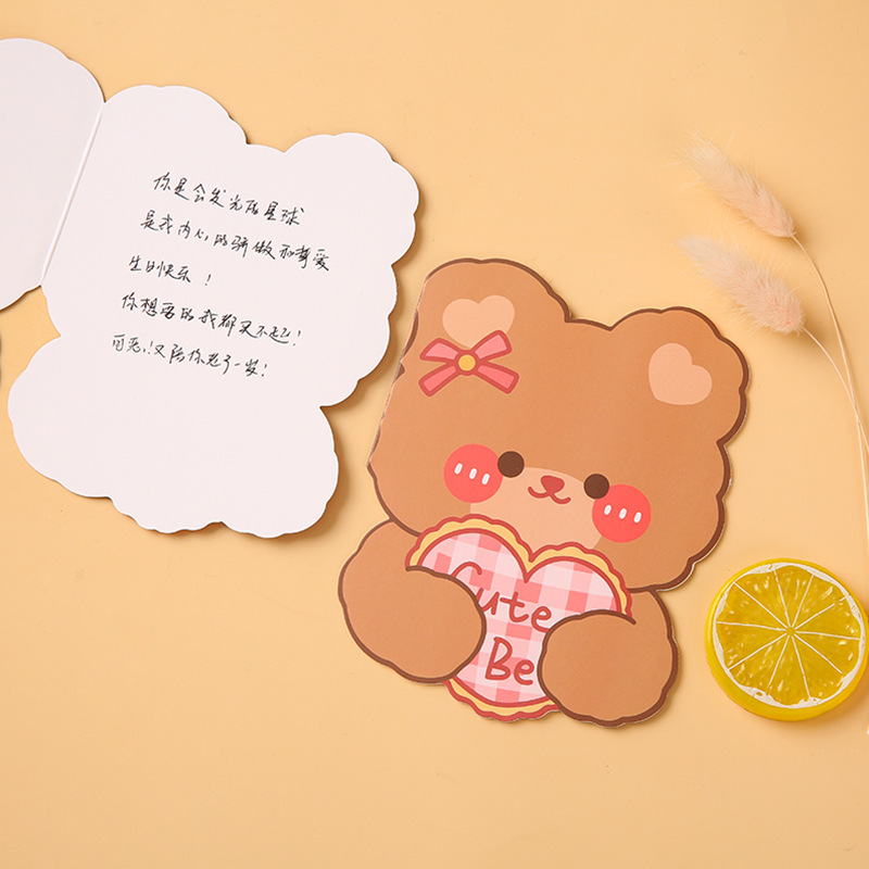 Tarjetas postales de dibujos animados tarjetas de felicitación alienígenas tarjetas pequeñas cartas escritas a mano tarjetas de deseos en blanco para estudiantes y niños bendiciones