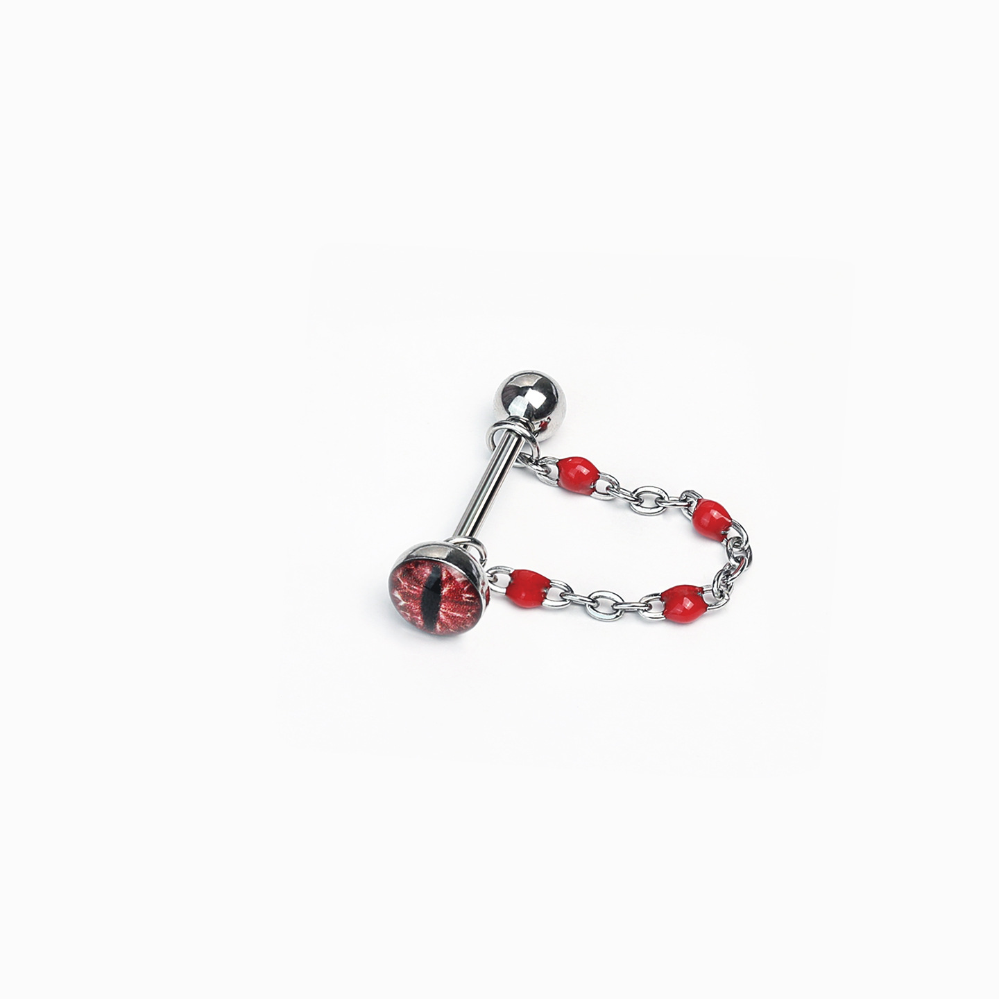 Labret stud lip piercing jewelry styling detail