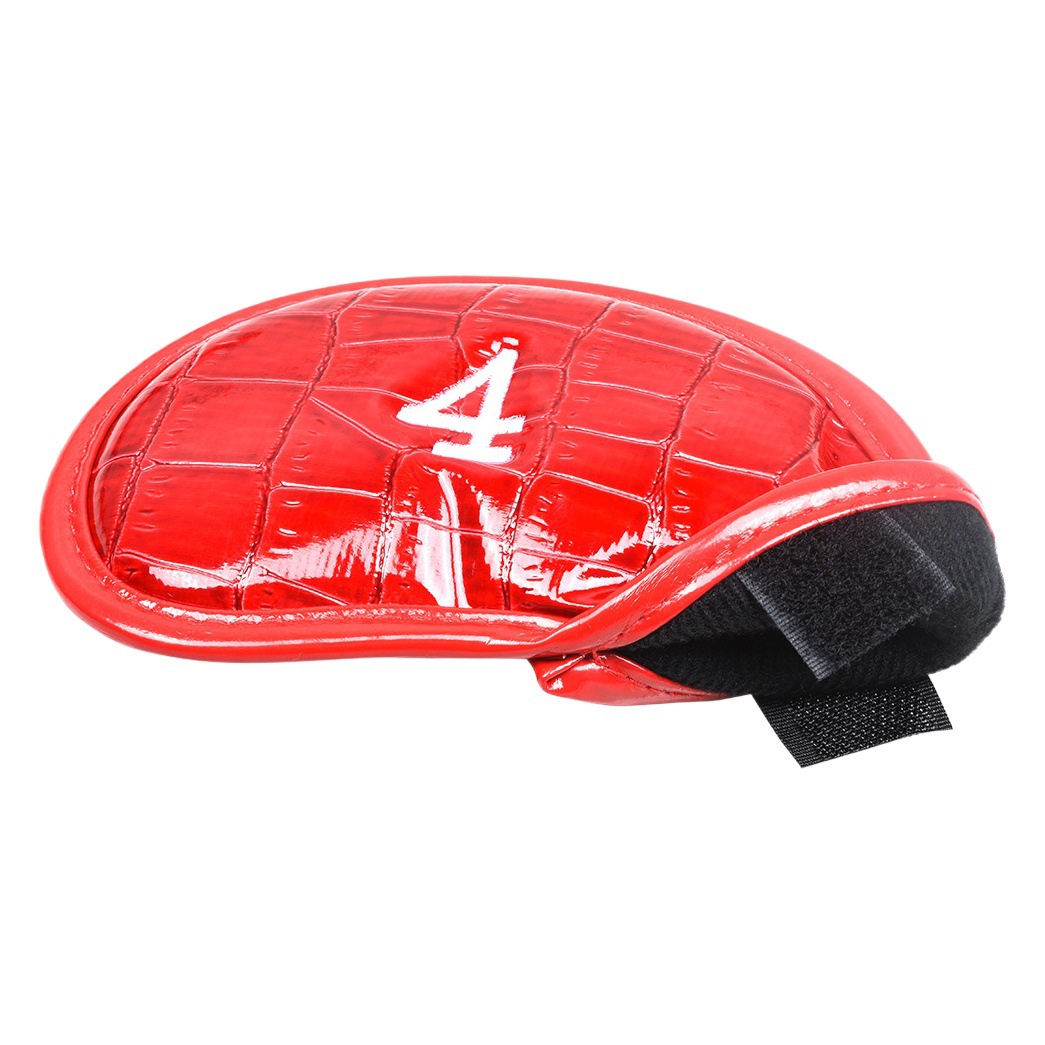 12 unids/set manga del Club de Golf Club cubierta protectora de PVC manga de bola de hierro patrón de cocodrilo varilla de hierro cubierta protectora tapa