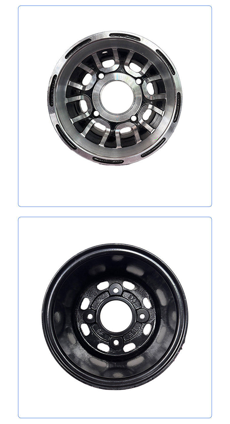 Atv Beach Car Go-Kart Accessories Front 8*5 Rear 8*7 8inch Aluminum Wheel Alloy Steel Rim Half U