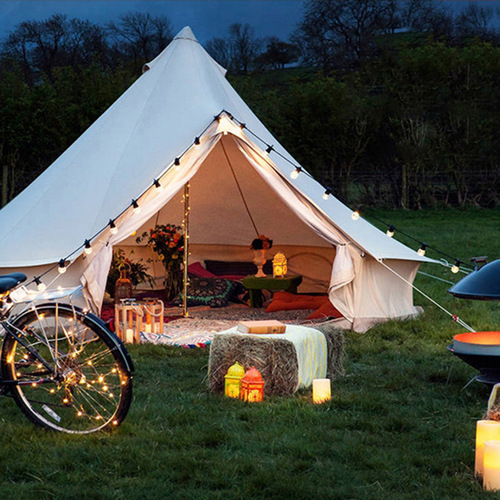 Outdoor waterproof camping colorful light string solar G50 bulb light string atmosphere light garden courtyard holiday decorative light