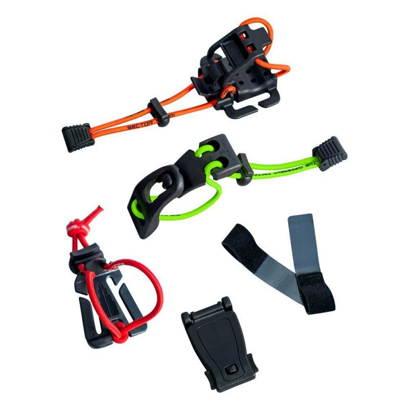 Extended the webbing outdoor mountaineering bag ice ax clip binding fixed function plug -in buckle