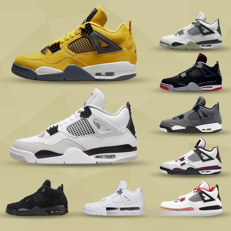 Putian Aj4 Electric Mother Jordan Electric Mother Black Cement Paris Basketball Shoes Joe 4 Yuanyang Aj3 Air Cushion Basketball Shoes