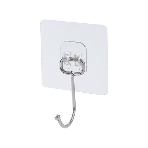 Hook strong adhesive wall hanging behind load-bearing door without punching clothes large hook kitchen hook traceless sticky hook