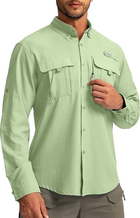 Camisa masculina manga comprida secagem rápida proteção uv_voghion.com