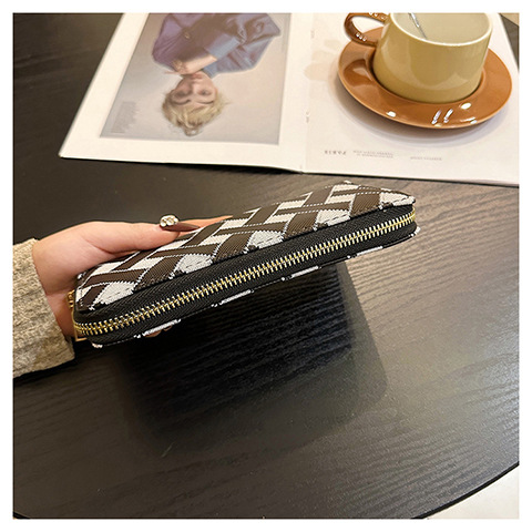 Women's Stripe Pu Leather Side Zipper Wallets display picture 16
