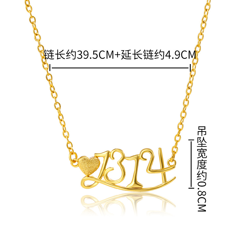 Xuping joyería Han Rebel te ama 1314 colgante aleación de otoño y invierno temperamento nicho diseño regalo de día de San Valentín
