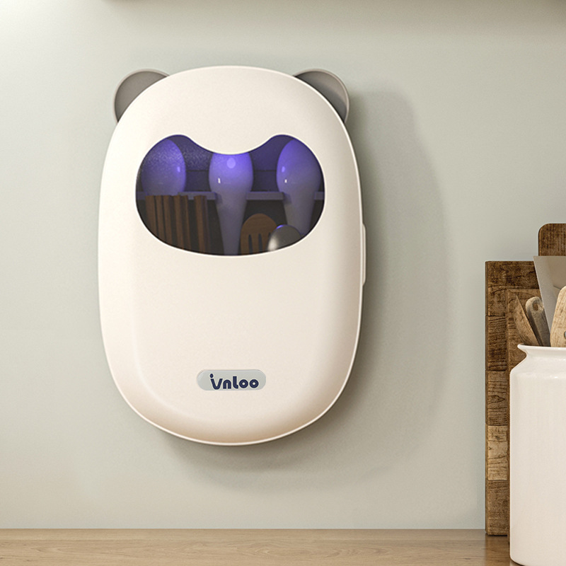 new pattern Cartoon shape Wall mounted Chopstick household Leachate Plastic UV disinfect Chopsticks cage