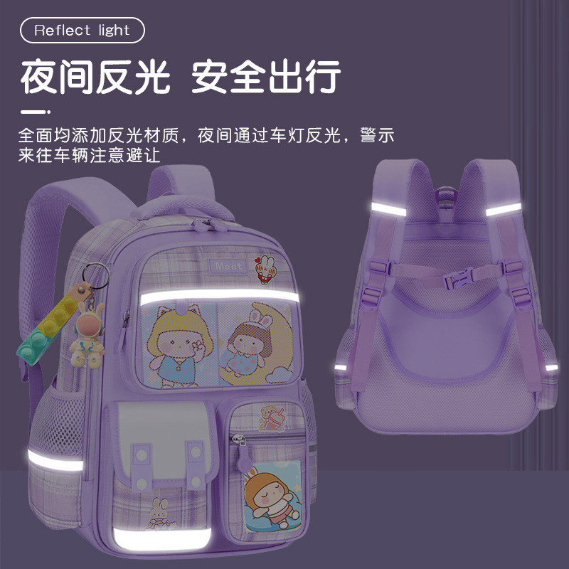 26 nuevas mochila de estudiantes de primaria para mujeres 1 - 2 - 3 - 6 - 9 grados mochila de hombro para niños