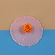 食品级通用杯盖软盖子防尘硅胶杯盖玫瑰卡通公仔 日常用品