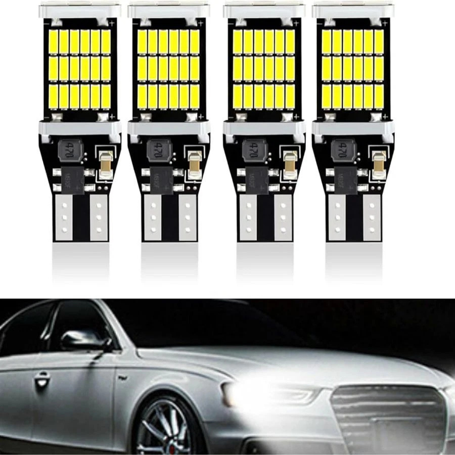 Luz de freno de automóvil transfronterizo luz de marcha atrás luz de freno de automóvil LED resaltada T15 4014 45SMD