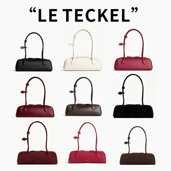 Niche French Ala Sausage Bag Genuine Leather Shoulder Armpit Bag Accessible Luxury High-End Women's Bag Work Commuter Baguette Bag