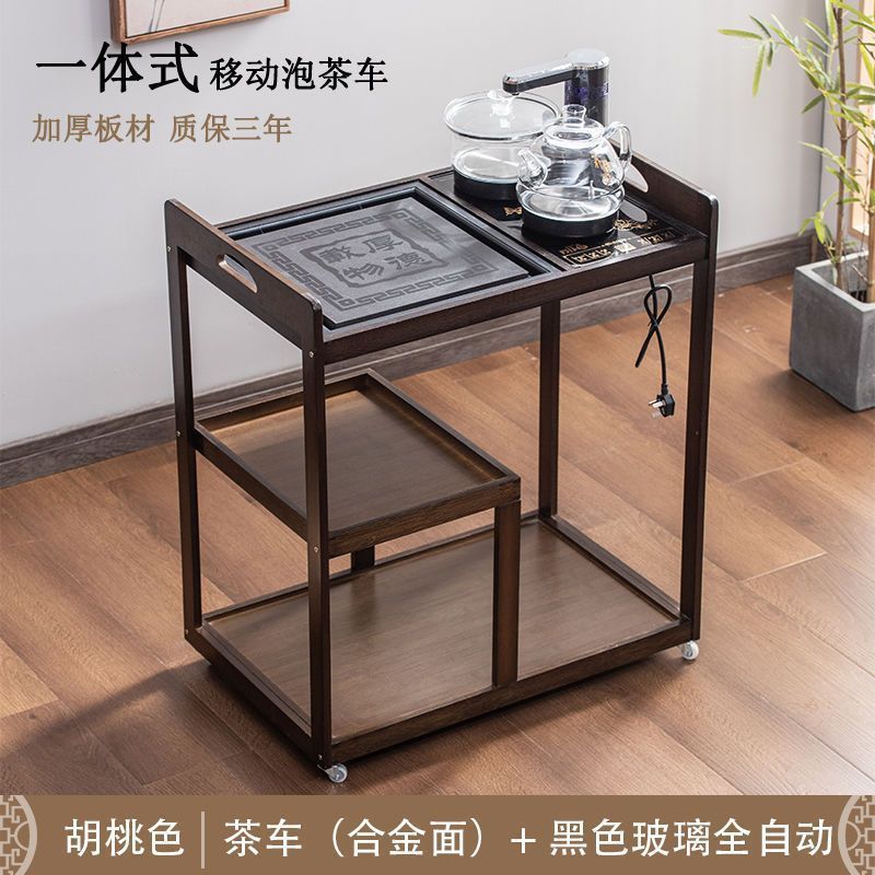 茶桌茶几茶车客厅阳台烧水泡茶柜楠竹移动茶具收纳架子家用小茶台|undefined