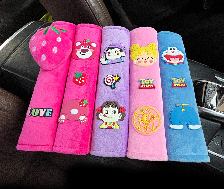 Car Gear Cover, Handbrake Cover, Roof Pull Glove Set, Soft Crystal Velvet, Universal for Cars