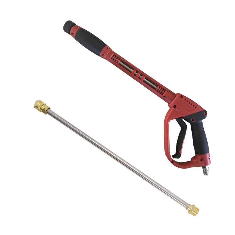 跨境高压清洗机用清洗水枪250kg 加长杆M22外丝 家用洗车陶瓷阀芯
