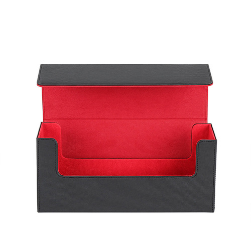 High-Capacity PU Leather Multi-Function Strong Magnetic Attraction PT Card Brick Box Planet Card Magic Card Box Graded Card Brick Box
