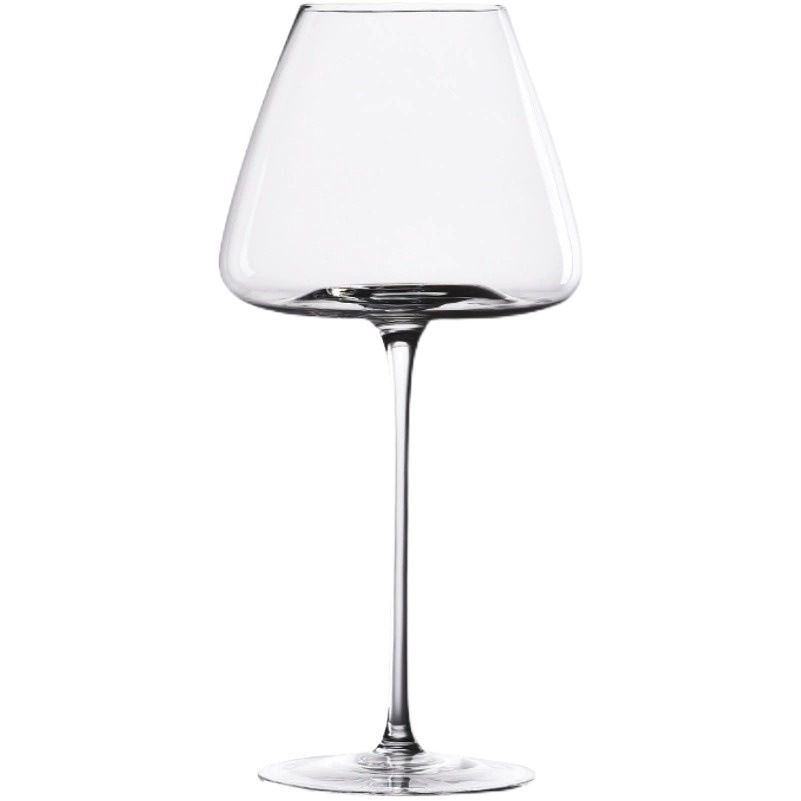 Vaso de vino tinto de Borgoña de vidrio transparente minimalista moderno de lujo ligero para el hogar vaso de vino con ranura de cristal de alta gama