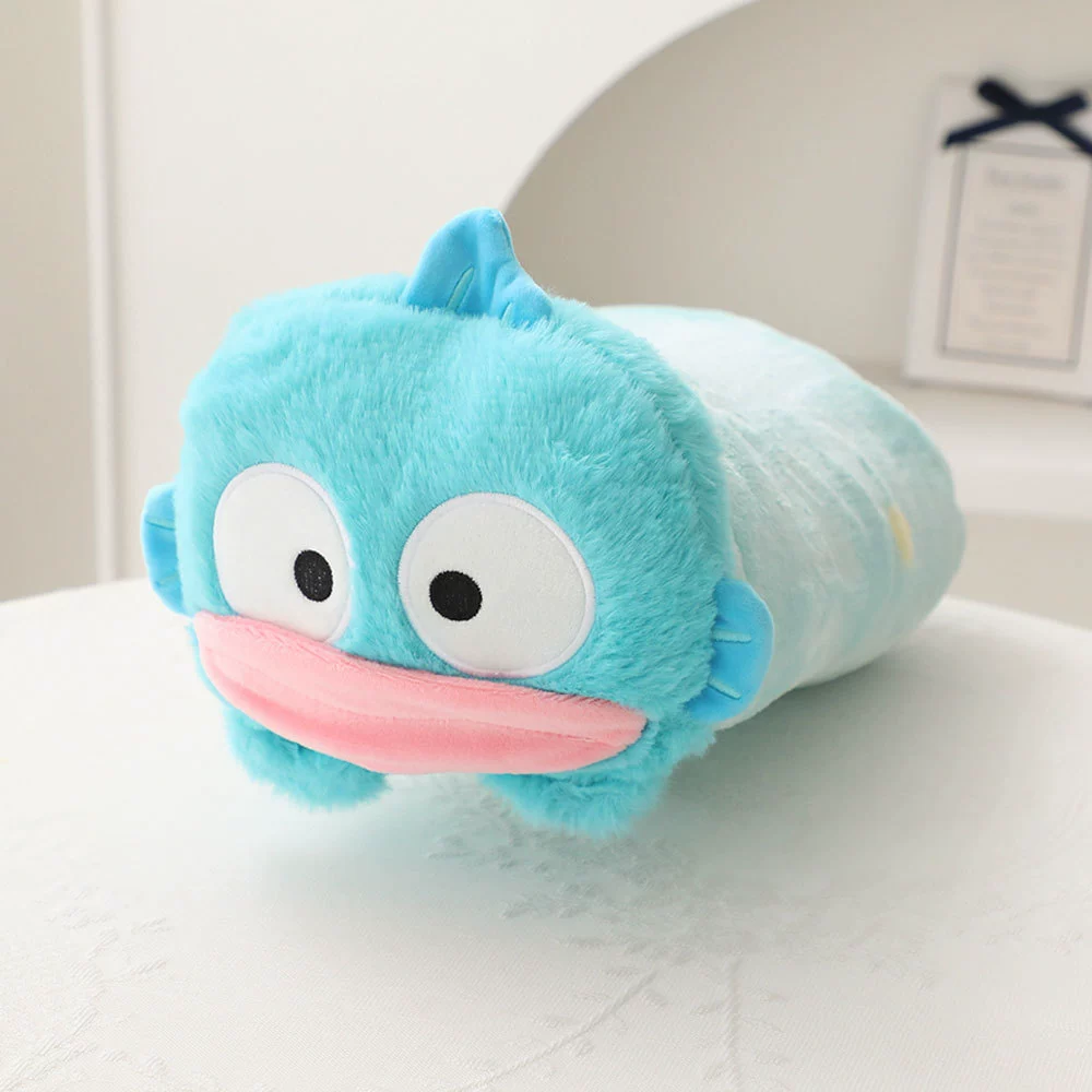 Cartoon pillow for sleep, flannel children's baby duvet