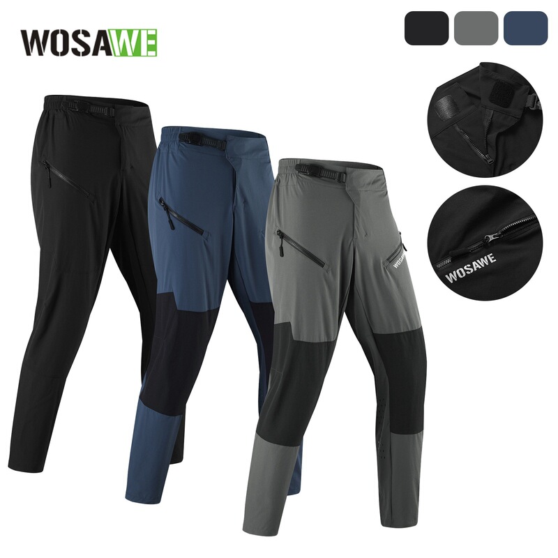 Wosawe Spring and Summer Downhill Mountain Biking Pants Hiking Casual Pants Outdoor Sports Camping Sports Pants