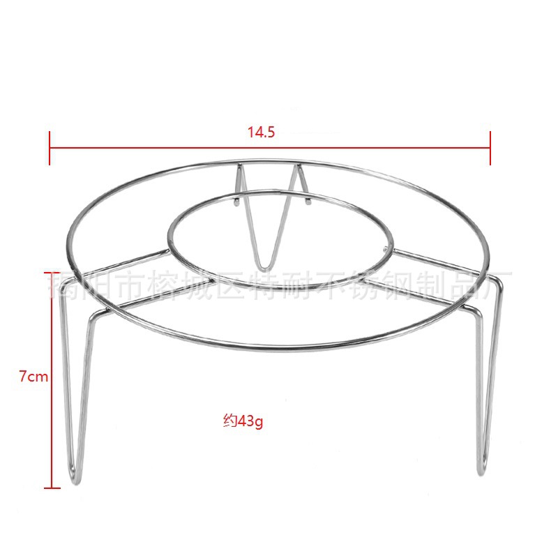 Rejilla de vapor universal engrosada de acero inoxidable para cocinar verduras al vapor, rejilla de vapor para ollas arroceras de patas altas y ollas a presión, rejilla de vapor del fabricante.