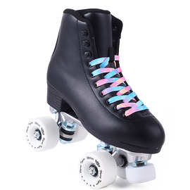 腾虎双排溜冰轮滑鞋成人男童学生练习鞋可调防滑速滑鞋轮滑溜冰鞋