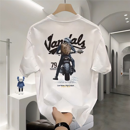 Summer Men's Short Sleeve T-shirt, Running the World, Bestselling 5 Yuan Street Vendor T-shirts for Men