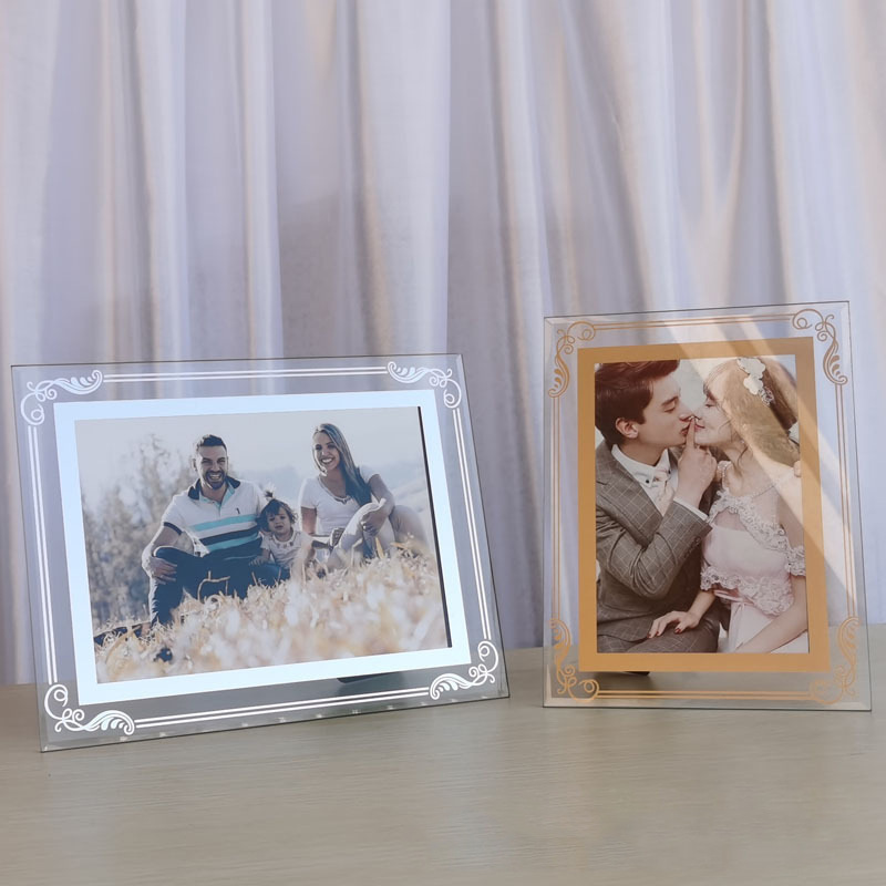 Yiwu Manufacturer Wholesale A4 Crystal Glass Picture Frame Photo Frame 6 Inch 78A4 Honor Certificate Wall Hanging Creative Frame