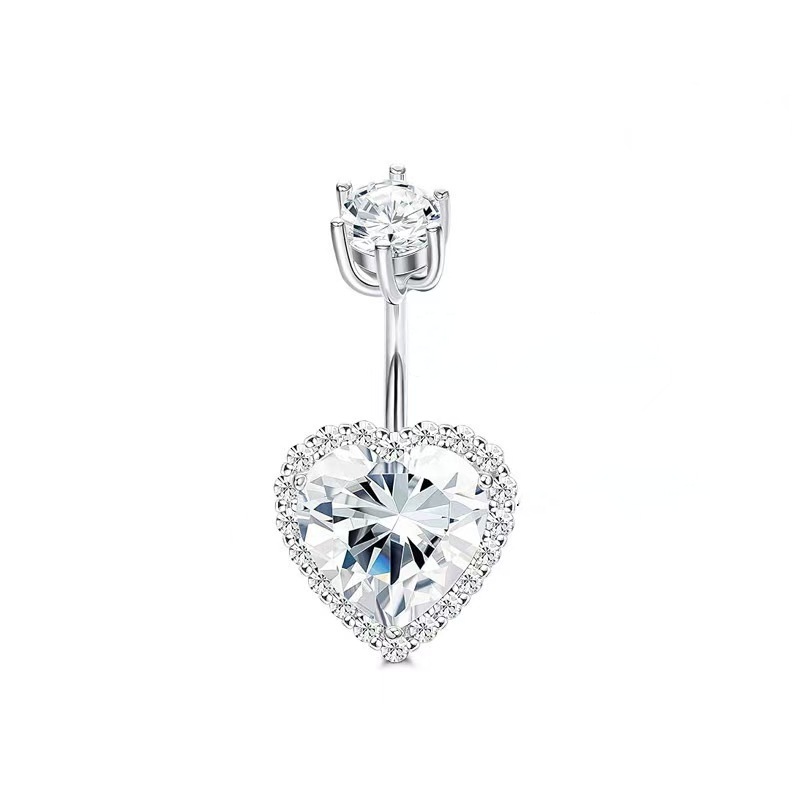 Recommandation populaire : Fabricant de piercings nombril en acier inoxydable en forme de cœur et zircon, bijoux de piercing papillon_voghion.com