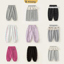 【女童卫裤集合】邦选童装女孩子休闲裤蕾丝裤子女童束脚裤儿童长