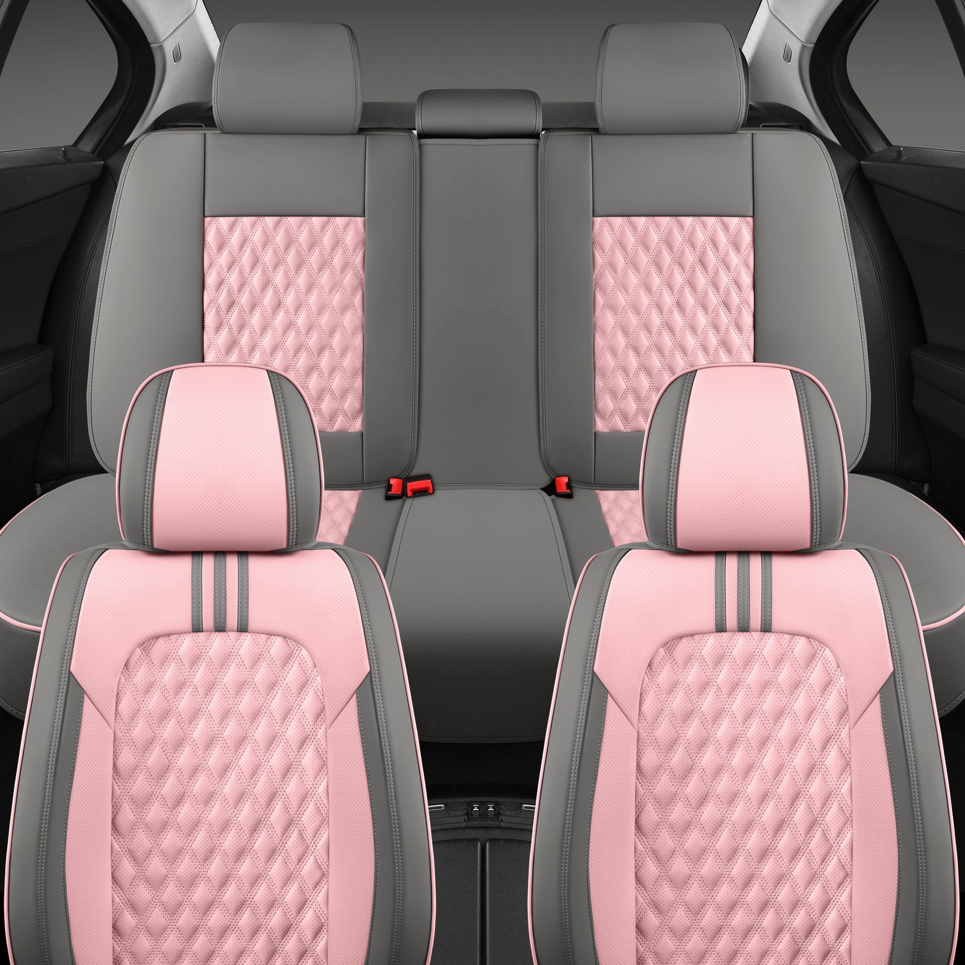 9D Full-Coverage Car Seat Cover, Universal for All Seasons, Breathable and Ventilated for Summer, Perforated Leather Seat Cover, Comfortable Car Cushion