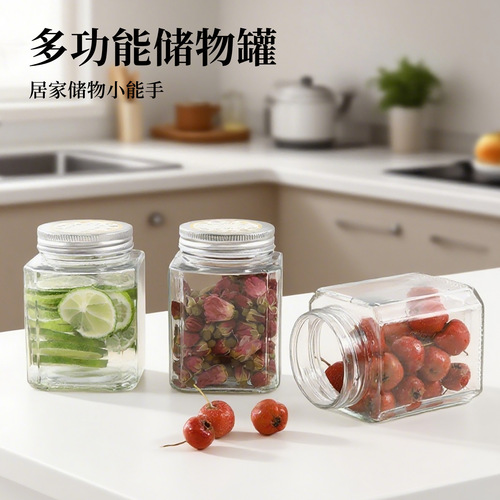 TAIDAMI Japanese Kitchen Condiment Jar Snack Nut Sealing Can Herbal Tea Tea Moisture-Proof Can Pickled Vegetable Bottle