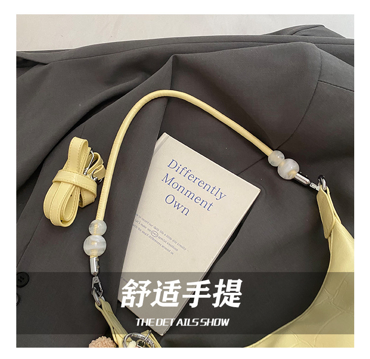 In the summer of 2025, crossbody bags, women's bags, single-shoulder bags, versatile casual bags, sports underarm bags, soft leather bags, dumplings, and women's bags Item Picture