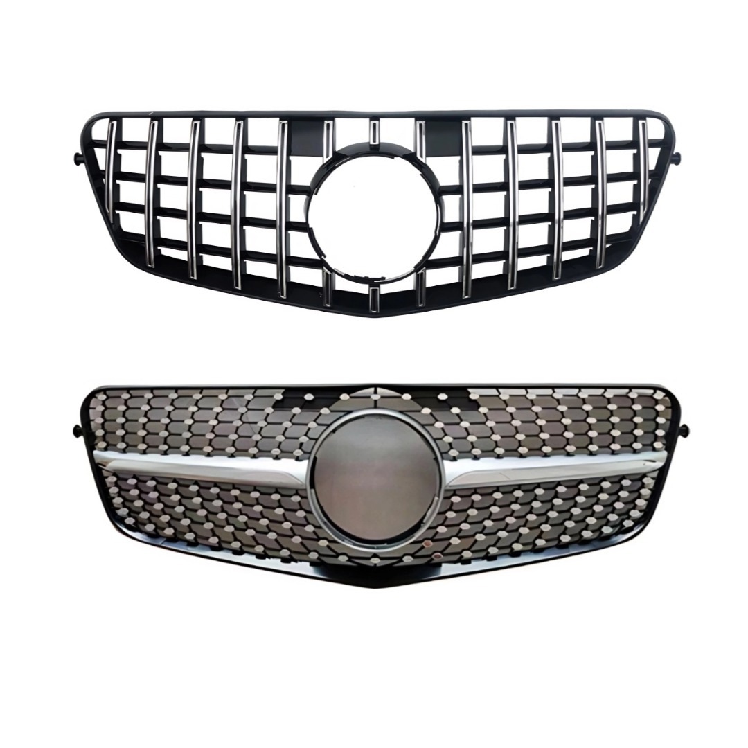 Suitable for 2009-2012 Mercedes-Benz E-Class W212 Modified Front Face Grille Gt Starry Sky Style Front Bumper Air Intake Grille