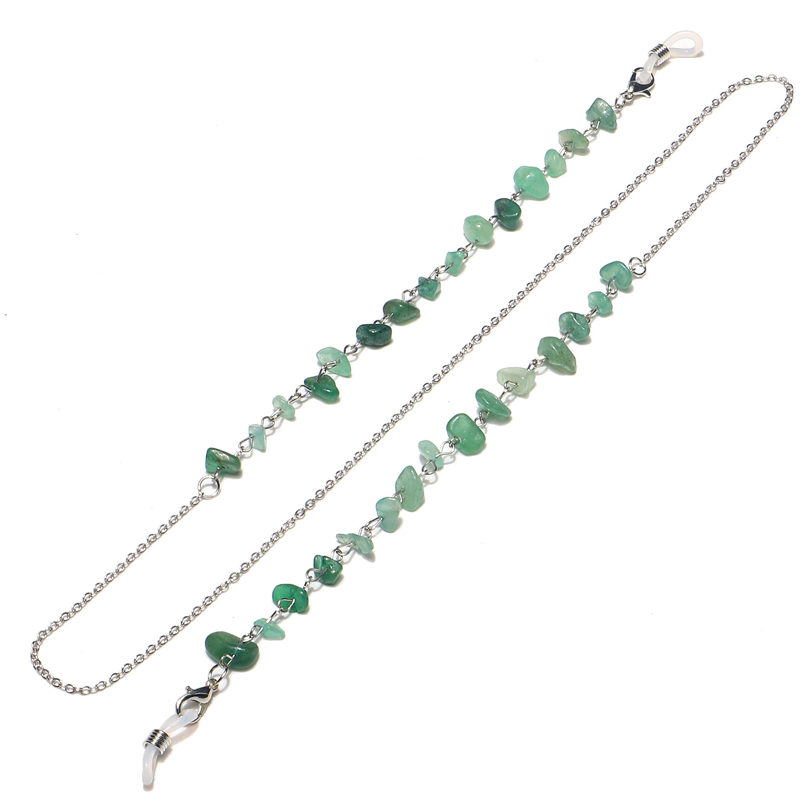 15g Weight Metal Material Gold, Silver Color Fashion Simple Natural Stone Handmade Glasses Chain 7