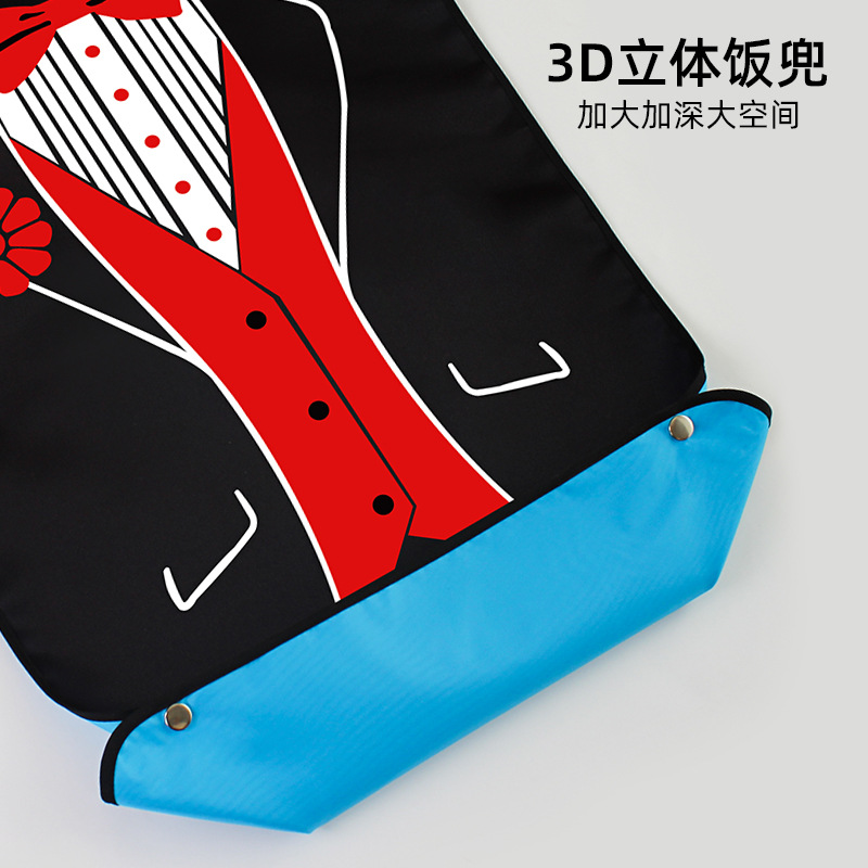 Fábrica de suministro transfronterizo babero para los ancianos para comer cuidado multifuncional para los ancianos babero delantal a prueba de aceite