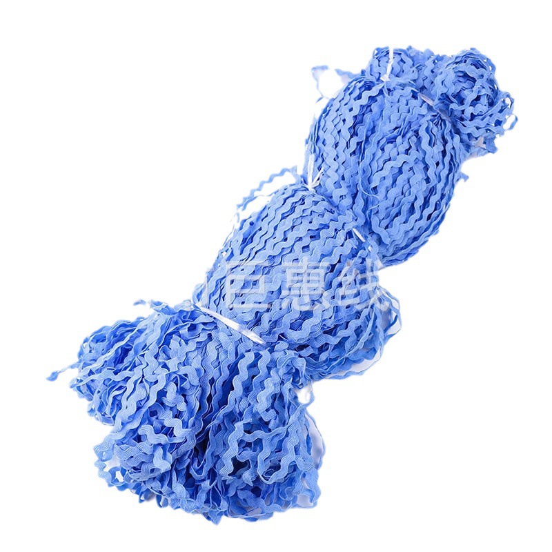 Fábrica al por mayor 5mm cinturón de onda de color en forma de S cinturón lateral curvo cinturón de marinero ropa textil para el hogar cinta de encaje decorativo