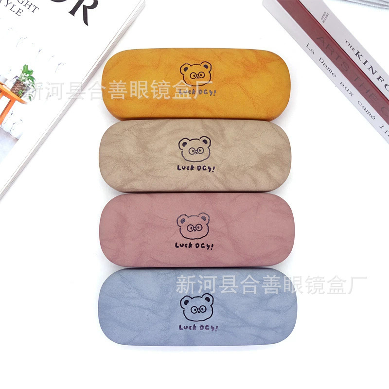 Factory supply myopia glasses case glasses case jigsaw puzzle glasses case glasses case printable LOGO glasses case