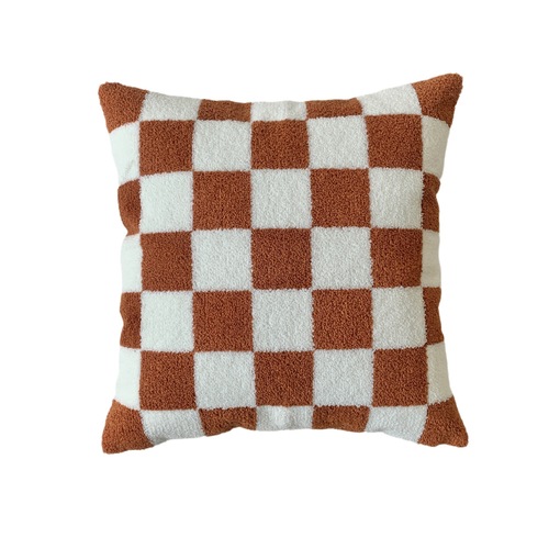 INS Xiaohongshu chessboard polka dot simple living room sofa embroidered bow pillow bedding decorative cushion