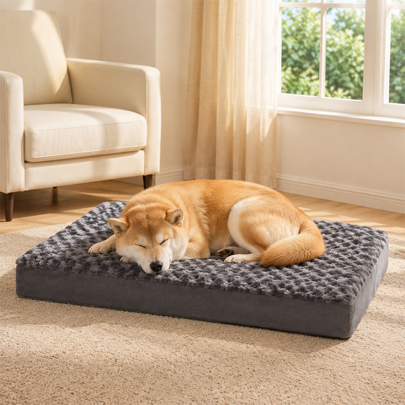 Alfombrilla para perros explosiva de Amazon, alfombrilla para perros extraíble y lavable para mascotas, productos para mascotas de nido de gato de terciopelo rosa universal Four Seasons