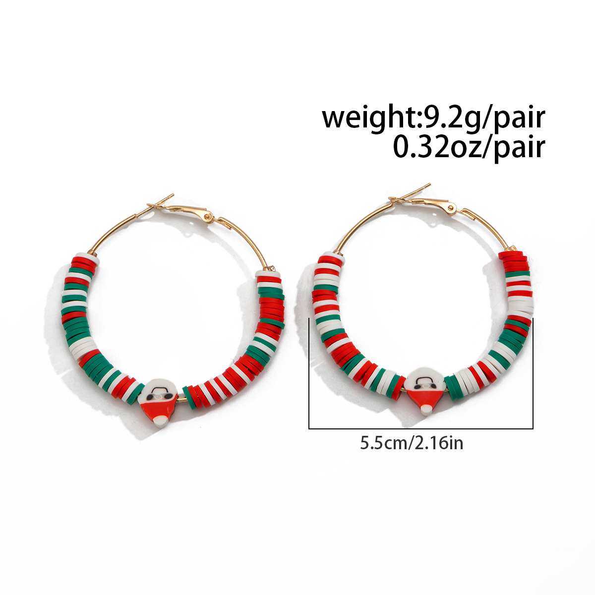 Colorful Soft Ceramic Set With Personalized Hand Drawn Geometric Earrings For Women_voghion.com