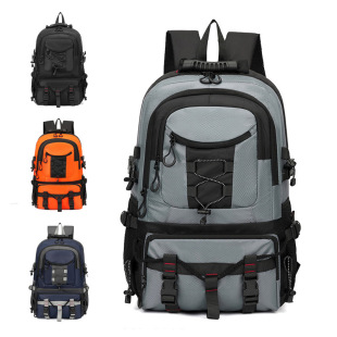 Men's Backpack Foreign Trade Wholesale Large Capacity Picnic Outdoor Mountaineering Backpack Multifunctional Water-repellent Travel Backpack