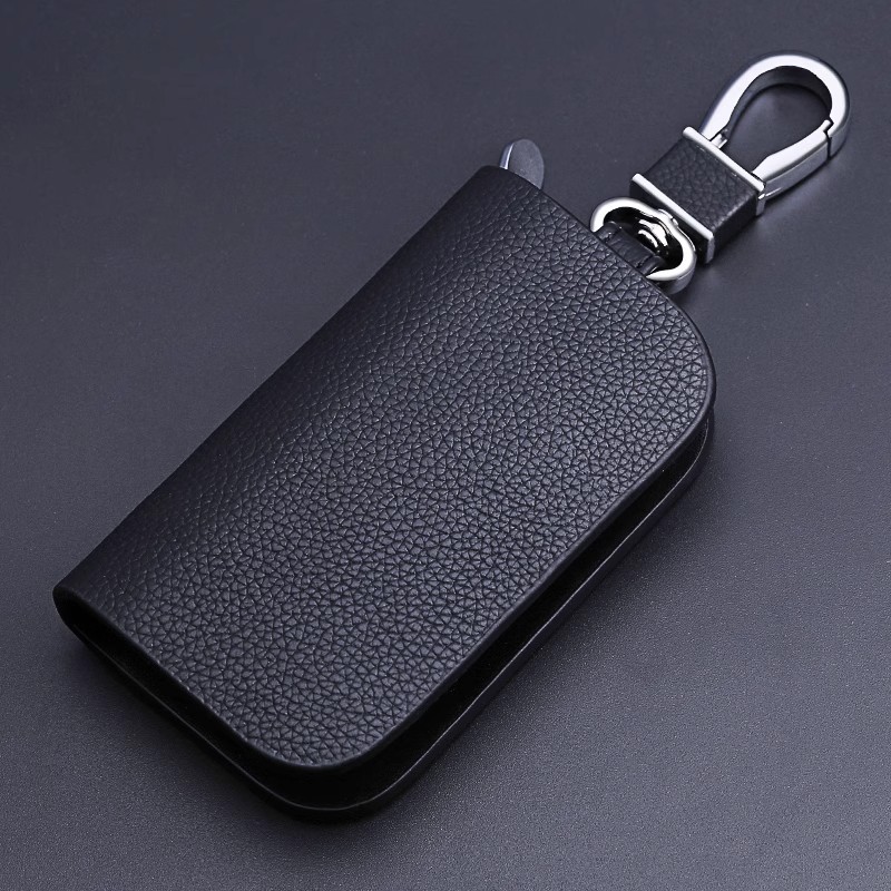 汽车通用真皮钥匙套手拿男士牛皮钥匙包大容量拉链女士锁匙包